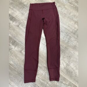 Lululemon Maroon Leggings